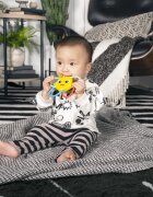 Baby Einstein Soothing Star Teether & Rattle Toy jucărie pentru dentiție cu zornăitoare 0 m+ 1 buc