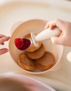 BabyOno Be Active Stainless Steel Spoon and Fork tacâmuri pentru copii Pink 12m+ 2 buc