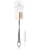 BabyOno Bottle Brush Bottle Brush perie pentru curățarea biberoanelor și a suzetelor Grey 2 buc