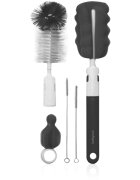BabyOno Brush Set perie pentru curățarea biberoanelor și a suzetelor Grey 1 buc