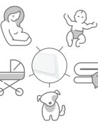 BabyOno Get Ready Hygienic Underpads suport pentru schimbat scutecele de unică folosință 60x90 cm 12 buc