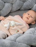 BabyOno Have Fun Baby Bunny jucărie de adormit cu zornăitoare 1 buc