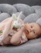 BabyOno Have Fun Baby Bunny jucărie de adormit cu zornăitoare 1 buc