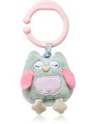 BabyOno Have Fun Musical Toy for Children jucărie suspendabilă contrastantă cu melodie Owl Sofia Pink 1 buc