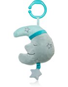 BabyOno Have Fun Musical Toy jucărie suspendabilă contrastantă cu melodie Happy Moon 0m+ 1 buc