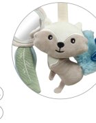 BabyOno Raccoon jucărie suspendabilă contrastantă 0m+ 1 buc