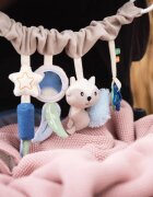 BabyOno Raccoon jucărie suspendabilă contrastantă 0m+ 1 buc