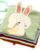 BabyOno Reversible Sensory Cloth Book 0m+ carte educativă contrastantă Nature 1 buc