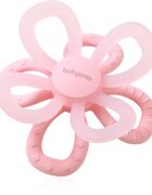 BabyOno Silicone Teether Flower jucărie pentru dentiție Pink 1 buc