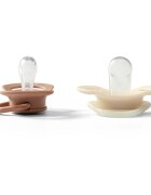 BabyOno Take Care Symmetrical Silicone Soothers suzetă Day & Night 18m+ 2 buc
