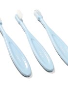 BabyOno Toothbrush periuta de dinti pentru copii Blue 3 buc