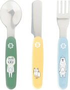 Badabulle Cutlery tacâmuri pentru copii 12 m+ 3 buc