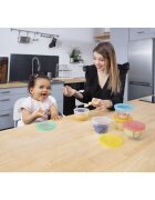 Badabulle Maxi Fun Colors castron cu capac 5x250 ml