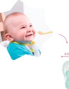 Badabulle Silicone Spoons linguriță 3 m+ 2 buc