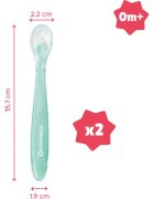 Badabulle Silicone Spoons linguriță 3 m+ 2 buc