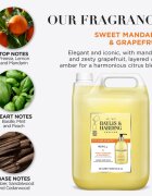 Baylis & Harding Sweet Mandarin & Grapefruit Săpun lichid pentru mâini rezervă 5000 ml