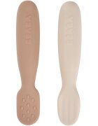 Beaba Silicone Pre-Spoons 2 Pack linguriță Praline / Clay 4m+ 2 buc