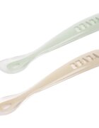 Beaba Silicone Spoon Set linguriță cu sac Clay 4m+ 2 buc