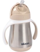 Beaba Stainless Steel Baby Bottle sticlă termos din oțel inoxidabil Clay Earth 250 ml