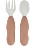 Beaba Stainless Steel Pre-Cutlery tacâmuri Praline 10m+ 2 buc