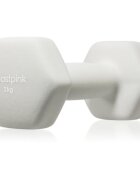 BeastPink Hex ganteră pentru o singură mână 2 kg