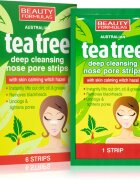 Beauty Formulas Tea Tree patch-uri de curatare a prilor de pe nas 6 buc