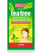 Beauty Formulas Tea Tree patch-uri de curatare a prilor de pe nas 6 buc
