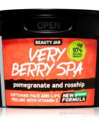 Beauty Jar Very Berry Spa exfoliant din zhar pentru netezire faciale 120 g