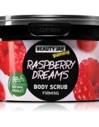 Beauty Jar Yummy Raspberry Dreams gel de dus exfoliant pentru fermitate 360 g