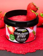 Beauty Jar Yummy Strawberry Letter crema delicata pentru exfoliere cu efect de hidratare 360 g
