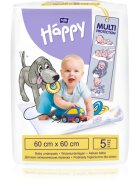 BELLA Baby Happy Baby Underpads suport pentru schimbat scutecele de unică folosință 60x60cm 5 buc