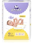 BELLA Baby Happy Panda suport pentru schimbat scutecele de unică folosință 60x60cm 10 buc
