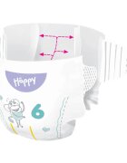 BELLA Baby Happy Soft&Delicate scutece de unică folosință cu canale Junior Extra 15+ kg 34 buc