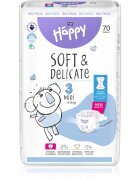 BELLA Baby Happy Soft&Delicate scutece de unică folosință cu canale Midi 5-9 kg 70 buc
