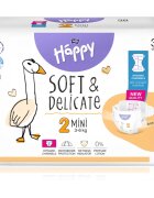 BELLA Baby Happy Soft&Delicate scutece de unică folosință cu canale Mini 3-6 kg 38 buc