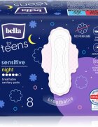 BELLA For Teens Sensitive Night absorbante pentru noapte 8 buc