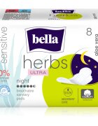BELLA Herbs Ultra Night absorbante menstruale pentru noapte Aloe Vera 8 buc