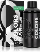 Benetton Colors de Man Black Intenso Eau de Toilette pentru bărbați 200 ml