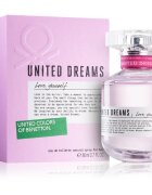 Benetton United Dreams for her Love Yourself Eau de Toilette pentru femei 80 ml