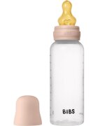 BIBS Anti-Colic Baby Bottle Latex biberon anticolici cu tetină din cauciuc Blush 1 buc
