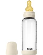 BIBS Baby Glass Bottle Round Latex biberon anticolici Ivory 1 buc