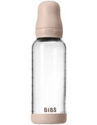 BIBS Baby Glass Bottle Silicone biberon anticolici cu suzetă din silicon Blush 1 buc
