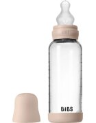 BIBS Baby Glass Bottle Silicone biberon anticolici cu suzetă din silicon Blush 1 buc