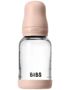 BIBS Baby Glass Bottle Silicone biberon anticolici cu suzetă din silicon Blush 1 buc