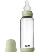 BIBS Baby Glass Bottle Silicone biberon anticolici cu suzetă din silicon Sage 1 buc