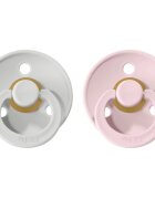BIBS Colour Natural Rubber Size 1: 0+ months suzetă Haze / Blossom 2 buc