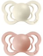 BIBS Couture Natural Rubber Size 1: 0+ months suzetă Ivory / Blush 2 buc