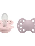 BIBS Infinity Symmetrical Size 1: 0+ months suzetă Blossom/ Dusky Lilac 2 buc