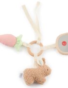Bieco Activity Toy Bunny Fine jucărie suspendabilă contrastantă 1 buc