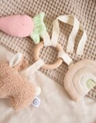 Bieco Activity Toy Bunny Fine jucărie suspendabilă contrastantă 1 buc